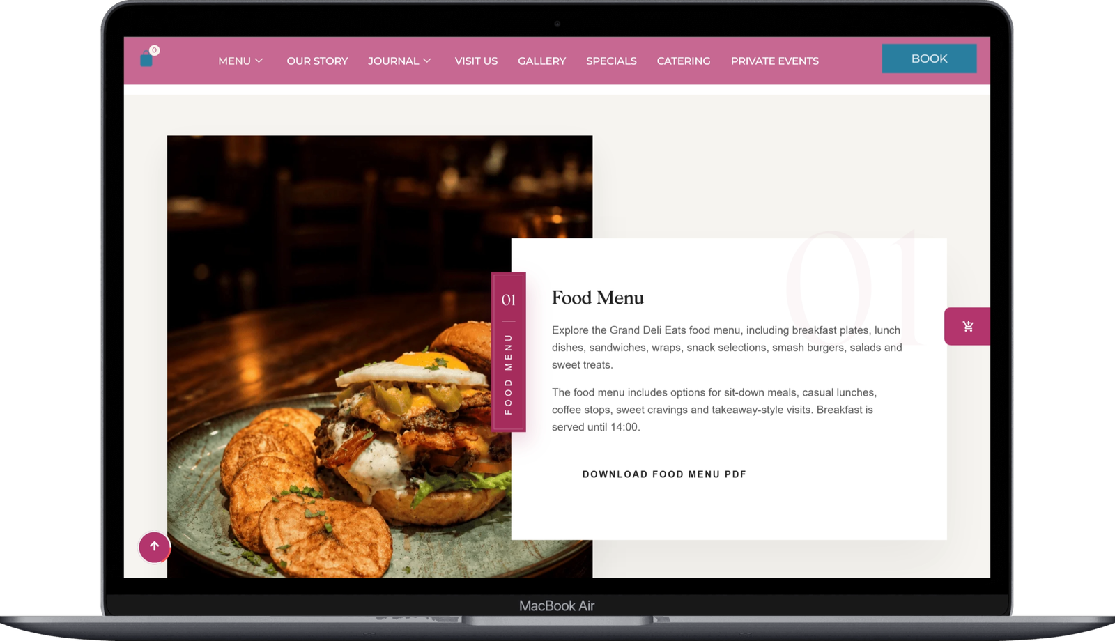 03. Menu Layout